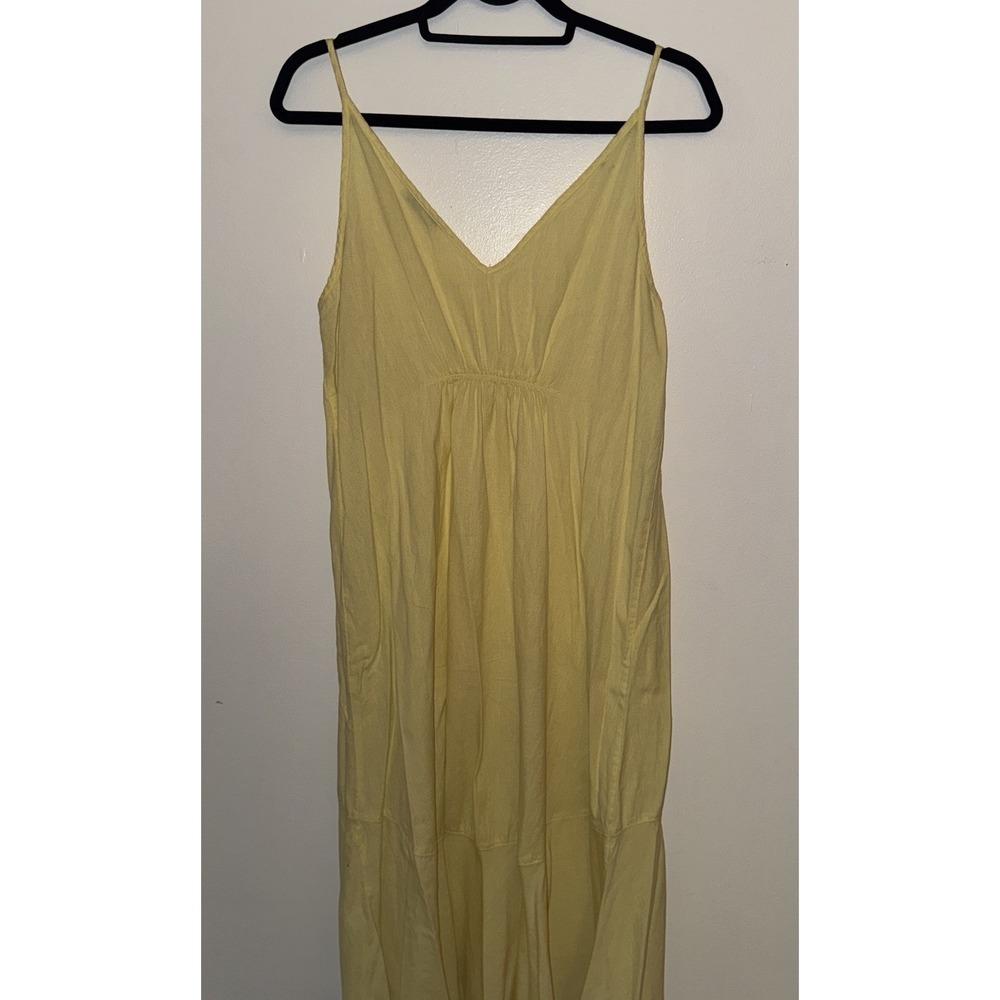 MANGO Women Sleeveless sundress yellow size medium (6) - Picture 8 of 8